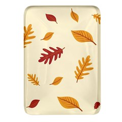 Leaves Autumn Fall Background Rectangular Glass Fridge Magnet (4 Pack)