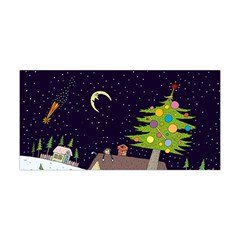 House Tree Man Moon Night Stars Yoga Headband