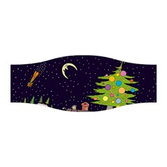 House Tree Man Moon Night Stars Stretchable Headband