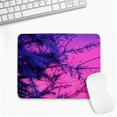 Fir Sunset Frost Snow Small Mousepad by Pakjumat