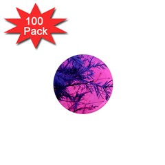 Fir Sunset Frost Snow 1  Mini Magnets (100 Pack)  by Pakjumat