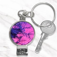 Fir Sunset Frost Snow Nail Clippers Key Chain by Pakjumat