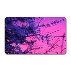 Fir Sunset Frost Snow Magnet (rectangular) by Pakjumat