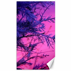 Fir Sunset Frost Snow Canvas 40  X 72  by Pakjumat