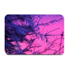 Fir Sunset Frost Snow Plate Mats by Pakjumat