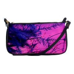 Fir Sunset Frost Snow Shoulder Clutch Bag by Pakjumat