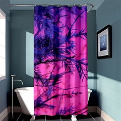 Fir Sunset Frost Snow Shower Curtain 36  X 72  (stall)  by Pakjumat