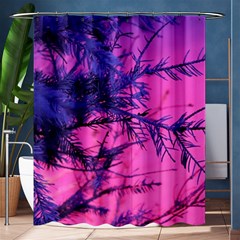 Fir Sunset Frost Snow Shower Curtain 60  X 72  (medium)  by Pakjumat