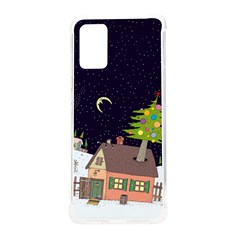 House Tree Man Moon Night Stars Samsung Galaxy S20Plus 6.7 Inch TPU UV Case