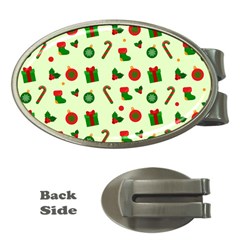 Festive Background Holiday Background Money Clips (oval)  by Pakjumat