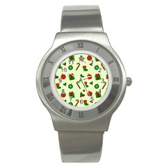 Festive Background Holiday Background Stainless Steel Watch by Pakjumat