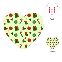 Festive Background Holiday Background Playing Cards Single Design (heart) by Pakjumat