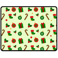 Festive Background Holiday Background Two Sides Fleece Blanket (medium) by Pakjumat