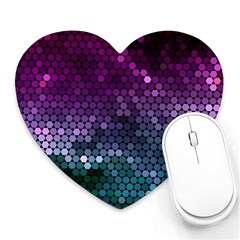 Digital Abstract Party Event Heart Mousepad by Pakjumat