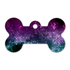 Digital Abstract Party Event Dog Tag Bone (one Side) by Pakjumat