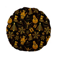 Christmas Background Standard 15  Premium Round Cushions by Pakjumat