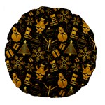 Christmas Background Large 18  Premium Flano Round Cushions Back