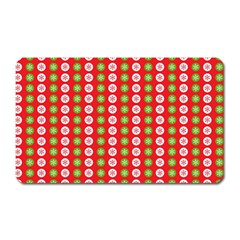 Festive Pattern Christmas Holiday Magnet (rectangular) by Pakjumat