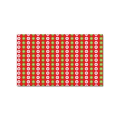 Festive Pattern Christmas Holiday Sticker Rectangular (100 Pack) by Pakjumat