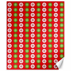 Festive Pattern Christmas Holiday Canvas 8  X 10  by Pakjumat