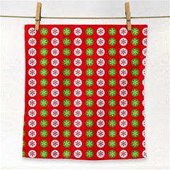 Festive Pattern Christmas Holiday Face Towel by Pakjumat