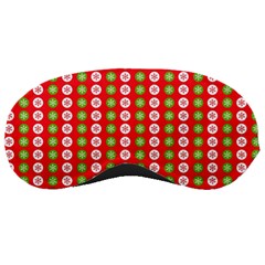 Festive Pattern Christmas Holiday Sleep Mask by Pakjumat