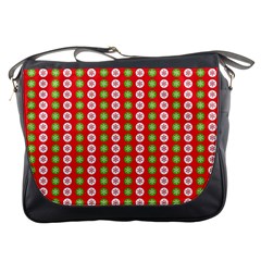 Festive Pattern Christmas Holiday Messenger Bag by Pakjumat