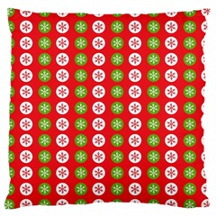 Festive Pattern Christmas Holiday Large Cushion Case (two Sides) by Pakjumat