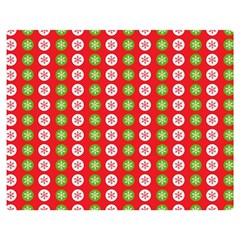 Festive Pattern Christmas Holiday Two Sides Premium Plush Fleece Blanket (medium) by Pakjumat