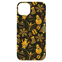 Christmas Background Iphone 14 Plus Black Uv Print Case by Pakjumat