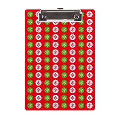 Festive Pattern Christmas Holiday A5 Acrylic Clipboard by Pakjumat