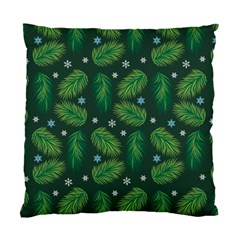 Leaves Snowflake Pattern Holiday Standard Cushion Case (one Side) by Pakjumat