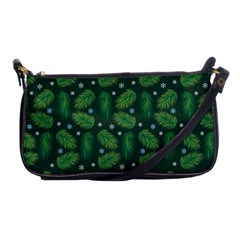 Leaves Snowflake Pattern Holiday Shoulder Clutch Bag by Pakjumat