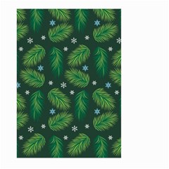 Leaves Snowflake Pattern Holiday Large Garden Flag (two Sides) by Pakjumat