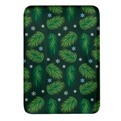 Leaves Snowflake Pattern Holiday Rectangular Glass Fridge Magnet (4 Pack) by Pakjumat