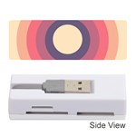 Circles Pattern Bullseye Cream Memory Card Reader (Stick) Front