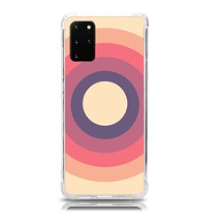 Circles Pattern Bullseye Cream Samsung Galaxy S20plus 6 7 Inch Tpu Uv Case by Pakjumat