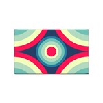 Circle Pattern Repeat Design Sticker Rectangular (10 pack) Front