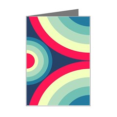 Circle Pattern Repeat Design Mini Greeting Card