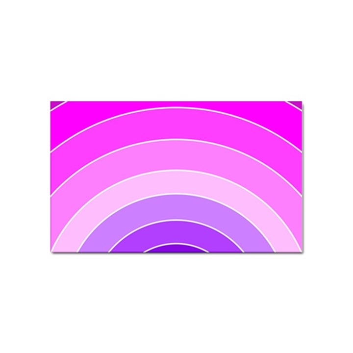 Pink Rainbow Purple Design Pattern Sticker Rectangular (10 pack)