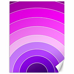 Pink Rainbow Purple Design Pattern Canvas 12  X 16 