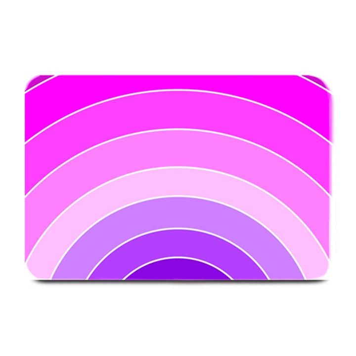 Pink Rainbow Purple Design Pattern Plate Mats