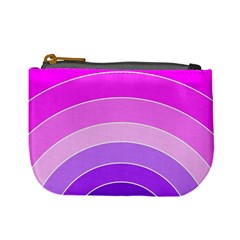 Pink Rainbow Purple Design Pattern Mini Coin Purse