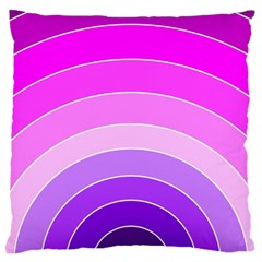 Pink Rainbow Purple Design Pattern Large Cushion Case (one Side) by Pakjumat