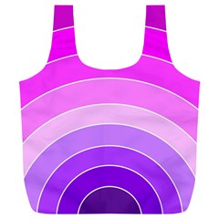 Pink Rainbow Purple Design Pattern Full Print Recycle Bag (xl) by Pakjumat