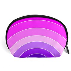 Pink Rainbow Purple Design Pattern Accessory Pouch (large) by Pakjumat