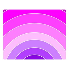 Pink Rainbow Purple Design Pattern Two Sides Premium Plush Fleece Blanket (large) by Pakjumat