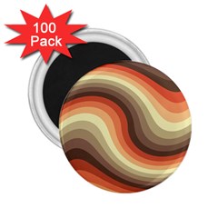 Twirl Swirl Waves Pattern 2 25  Magnets (100 Pack)  by Pakjumat