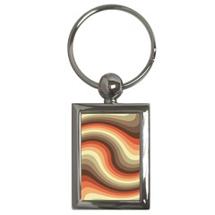 Twirl Swirl Waves Pattern Key Chain (rectangle) by Pakjumat