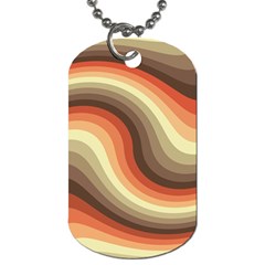 Twirl Swirl Waves Pattern Dog Tag (one Side) by Pakjumat